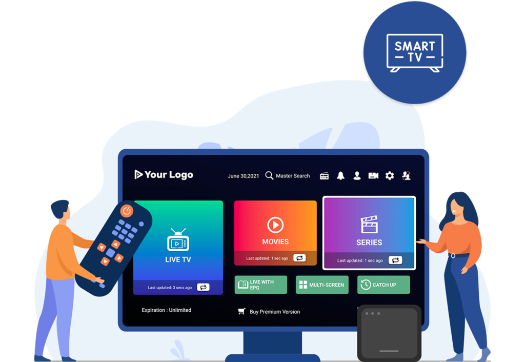 IPTV Smarters Pro sur Box Android TV