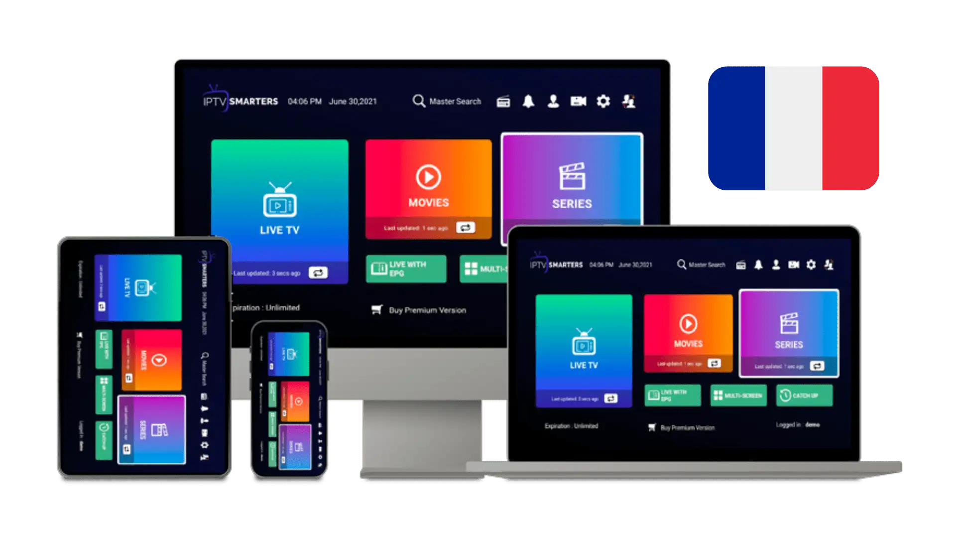 IPTV Smarters Pro sur TV Samsung